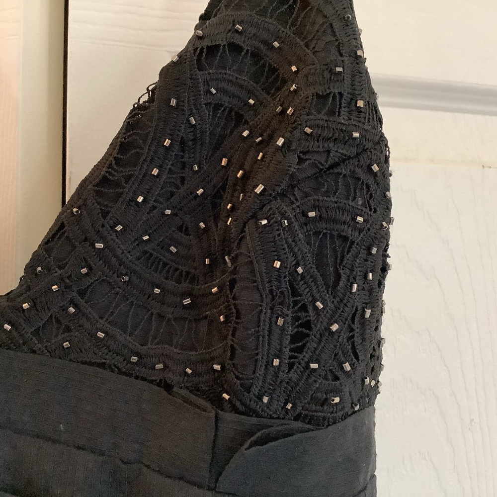 Free People We Go Together Black Embellished Cocktail Mini Dress. Size 4. NWOT - Picture 7 of 15
